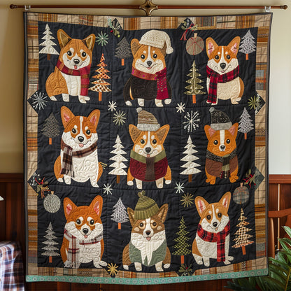 Happy Corgi Smile WN0909030CL Quilt