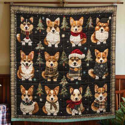 Happy Corgi Smile WN0909031CL Quilt