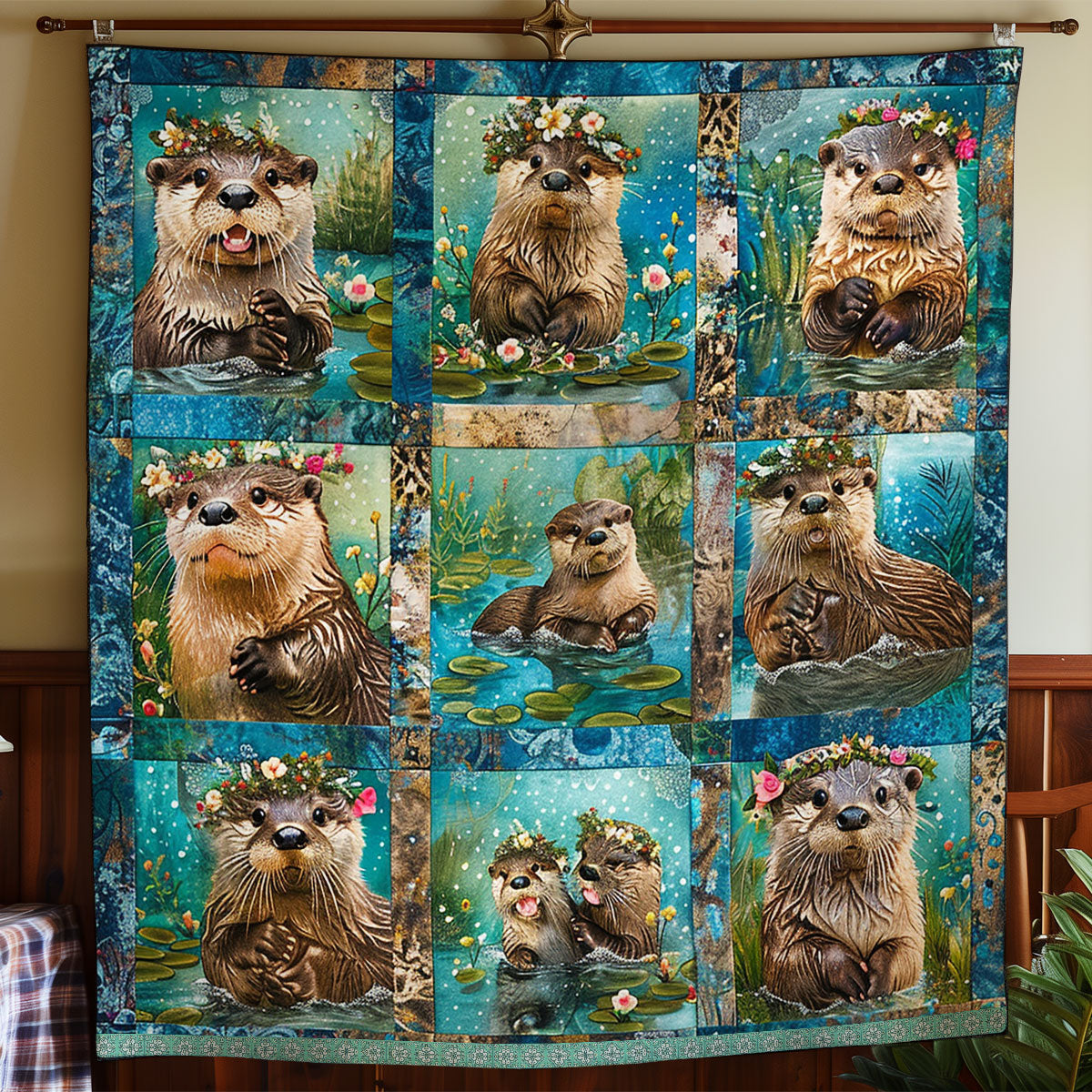 Happy Otter WN0909054CL Quilt