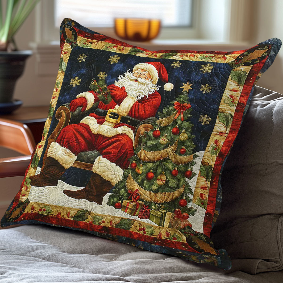 Happy Santa Claus WN2907070CL Pillow Case