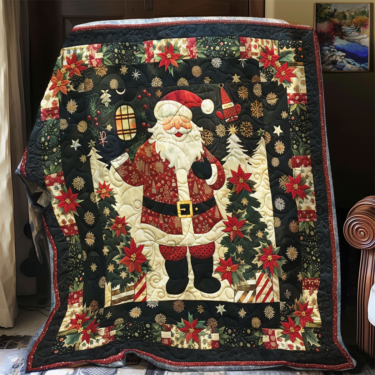 Happy Santa SR1508023CL Quilt