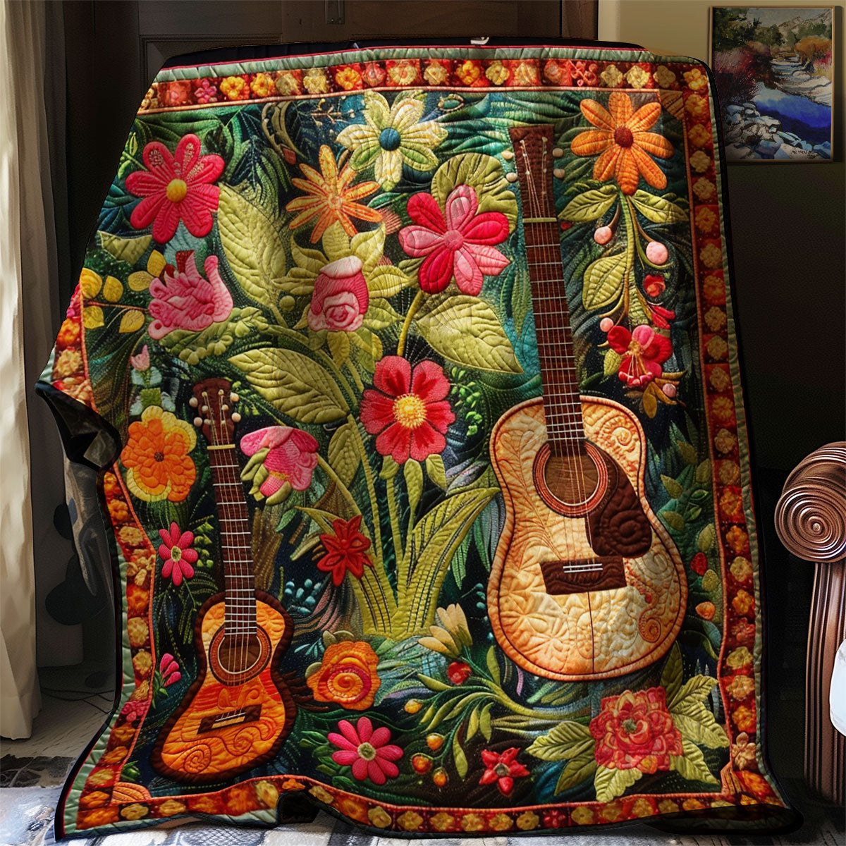 Harmony Guitar Garden WN2208130CL Quilt