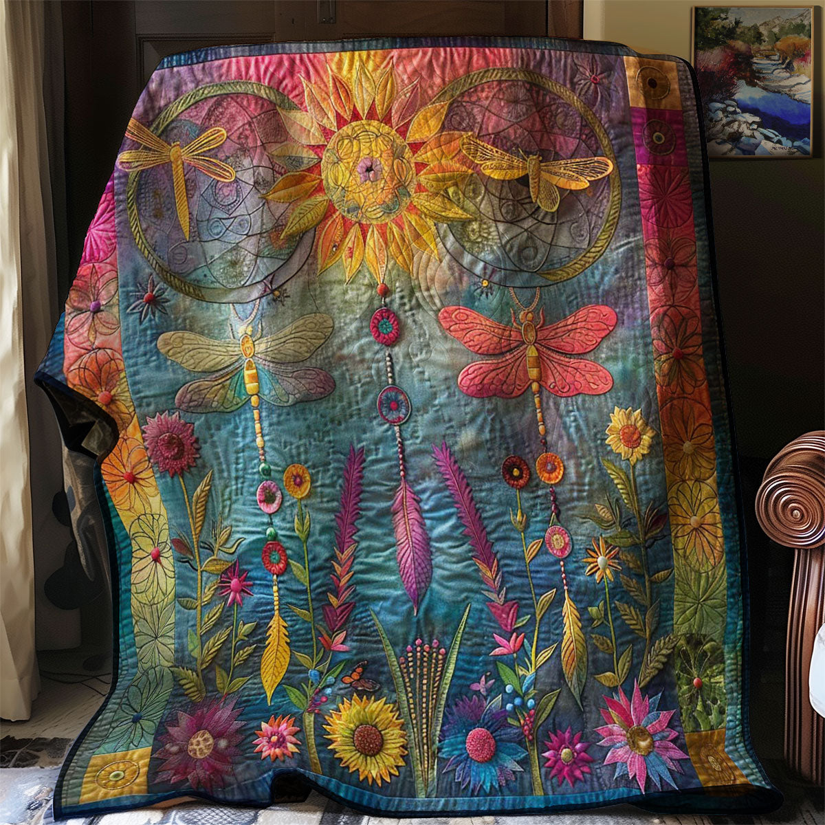 Harmony Of Dragonfly Dreams WN2708008CL Quilt