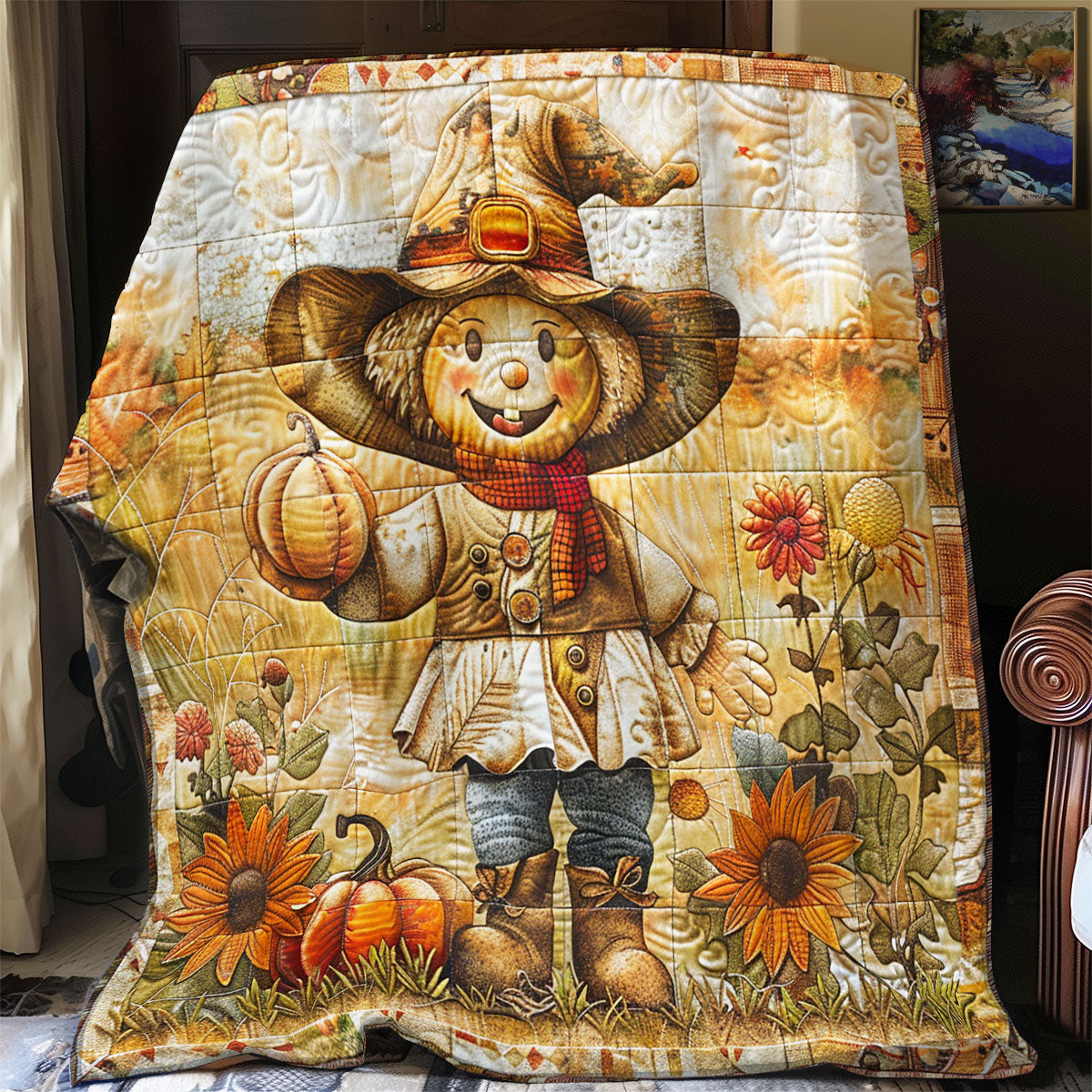 Harvest Time Scarecrow SR1508031CL Quilt