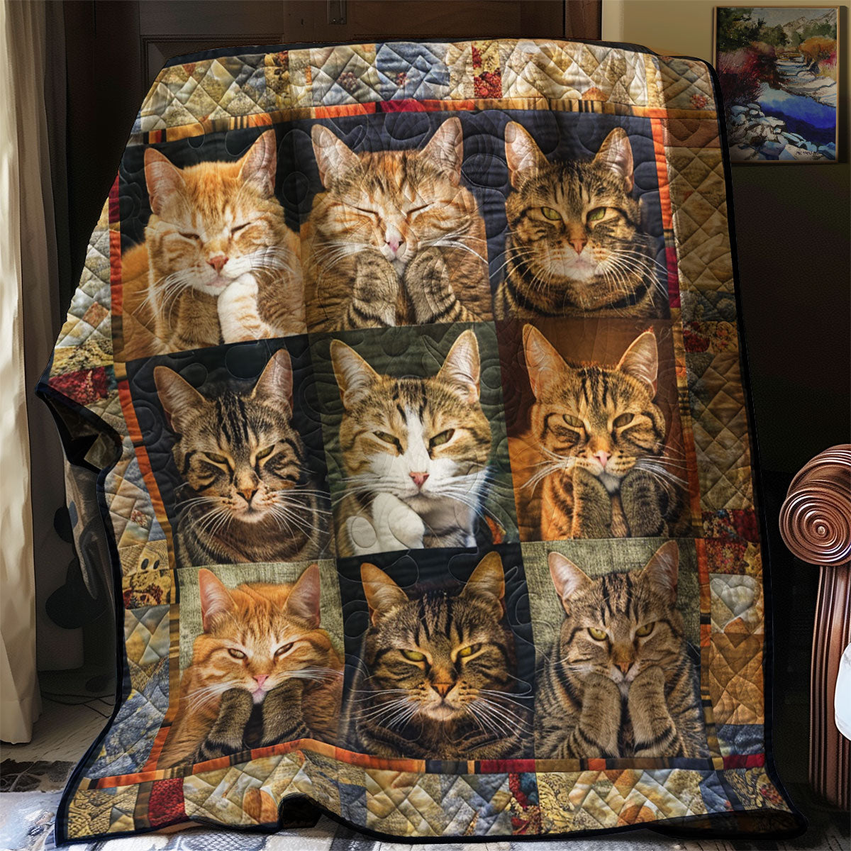 Headstrong Cats WN2208032CL Quilt