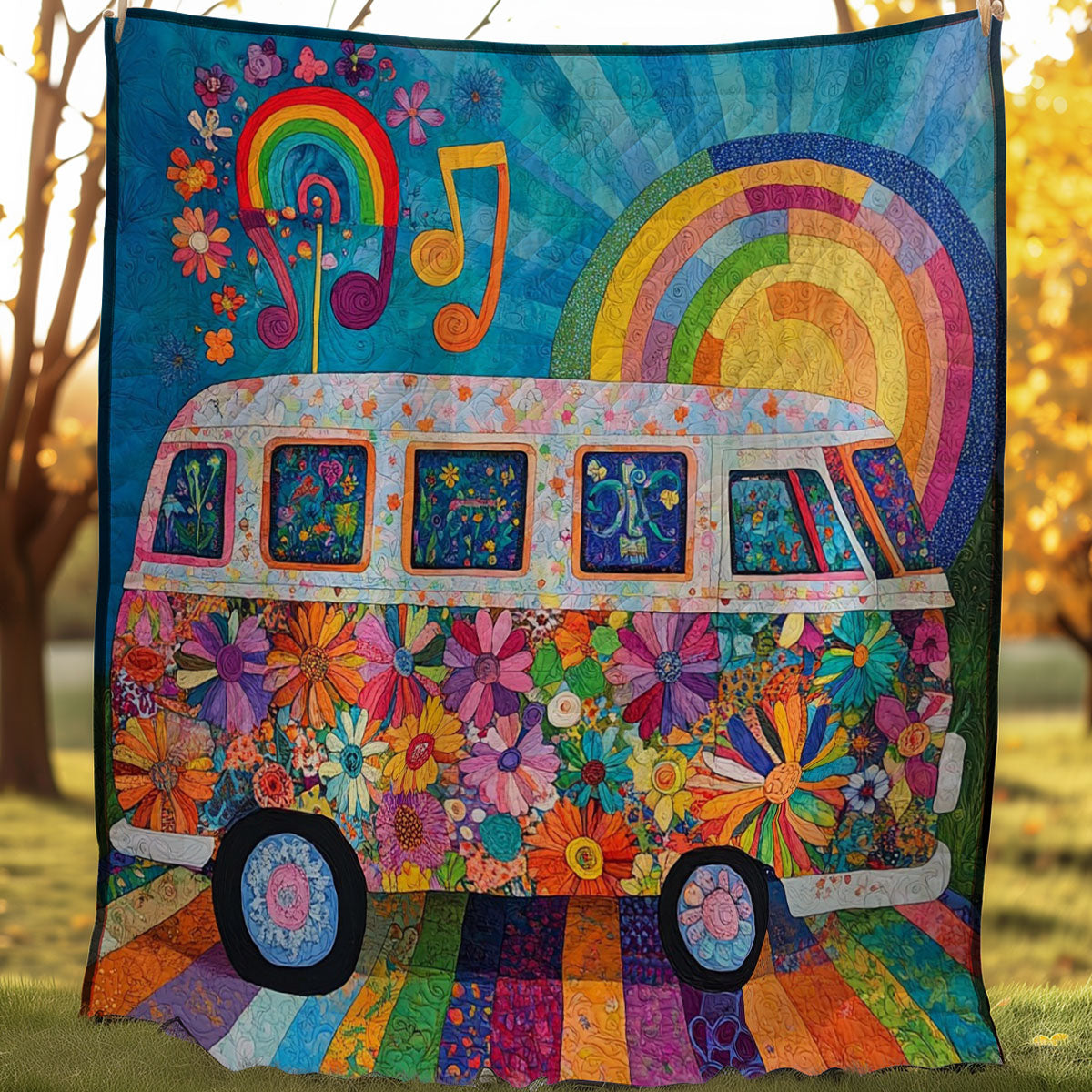 Hippie Camper Van WM0208018CL Quilt