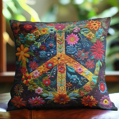 Hippie Flowers WM0608122CL Quilt Pillow Case