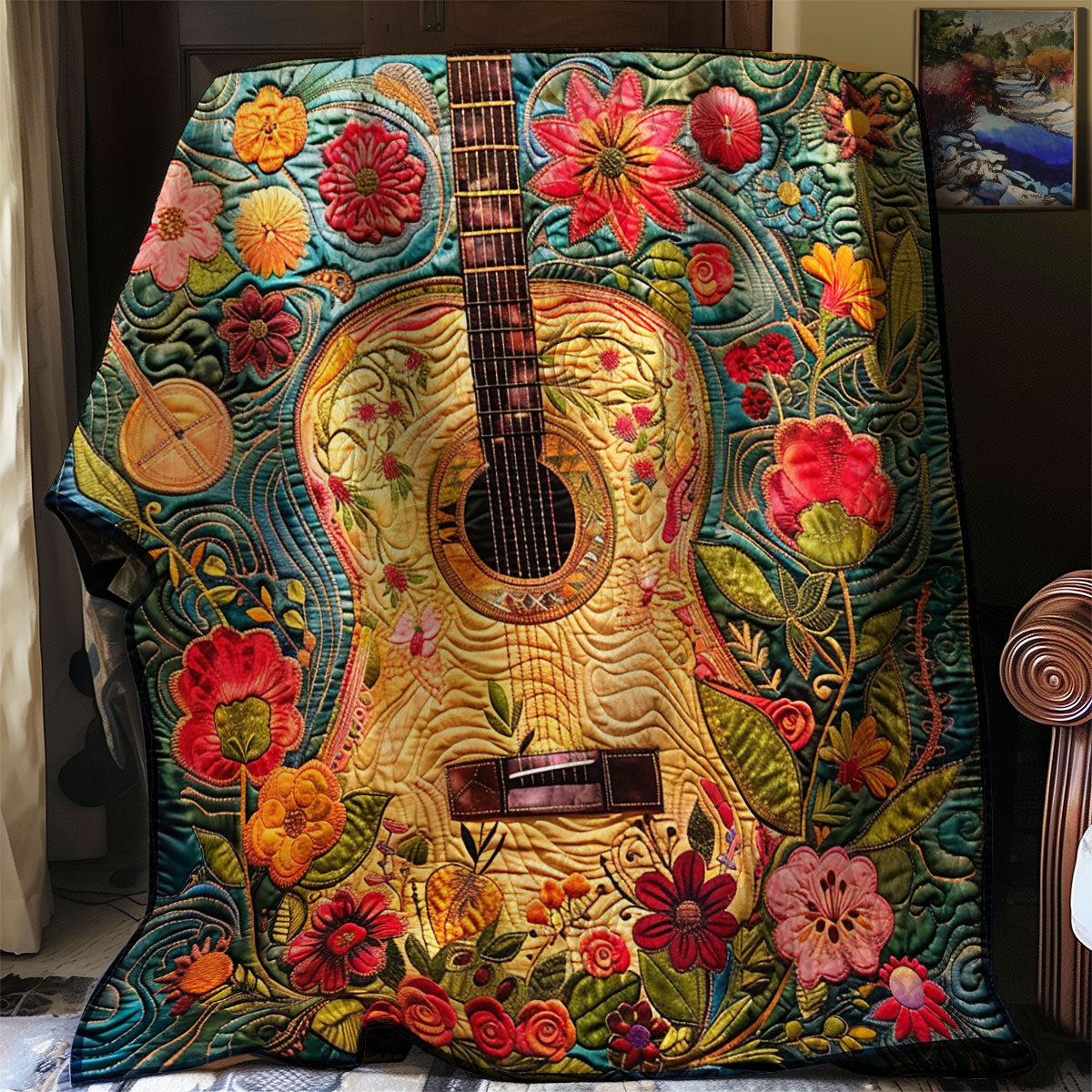 Hippie Guitar Groove WN2208120CL Quilt