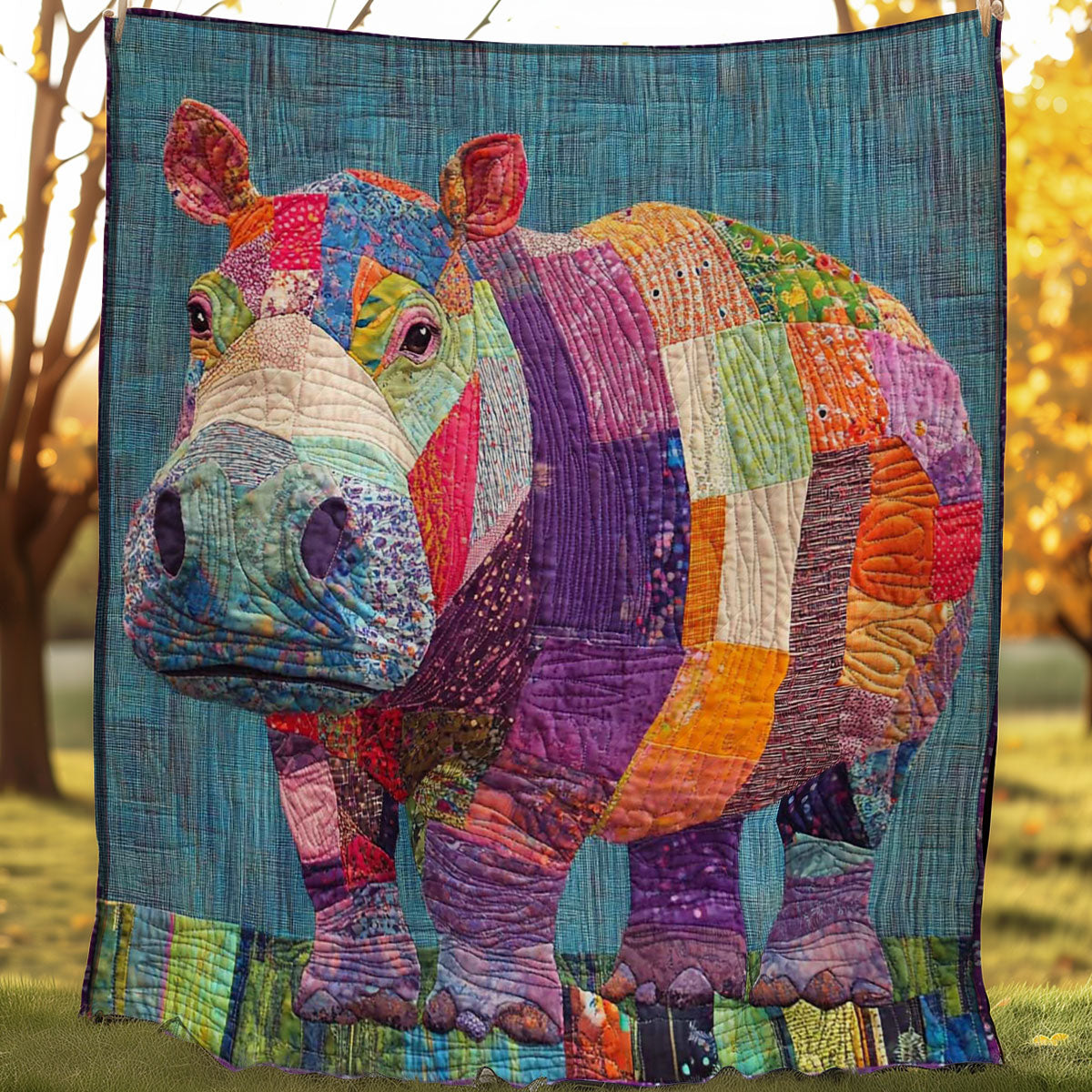 Hippo Oasis WN0708069CL Quilt