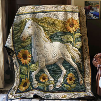 Horse And Sunflowers WN2108079CL Quilt
