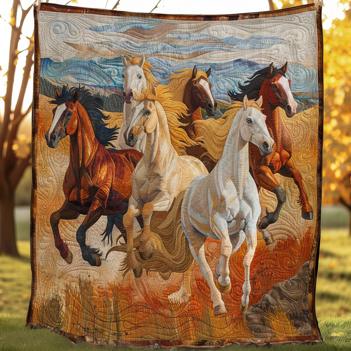 Horse Gallop WN0808097CL Quilt