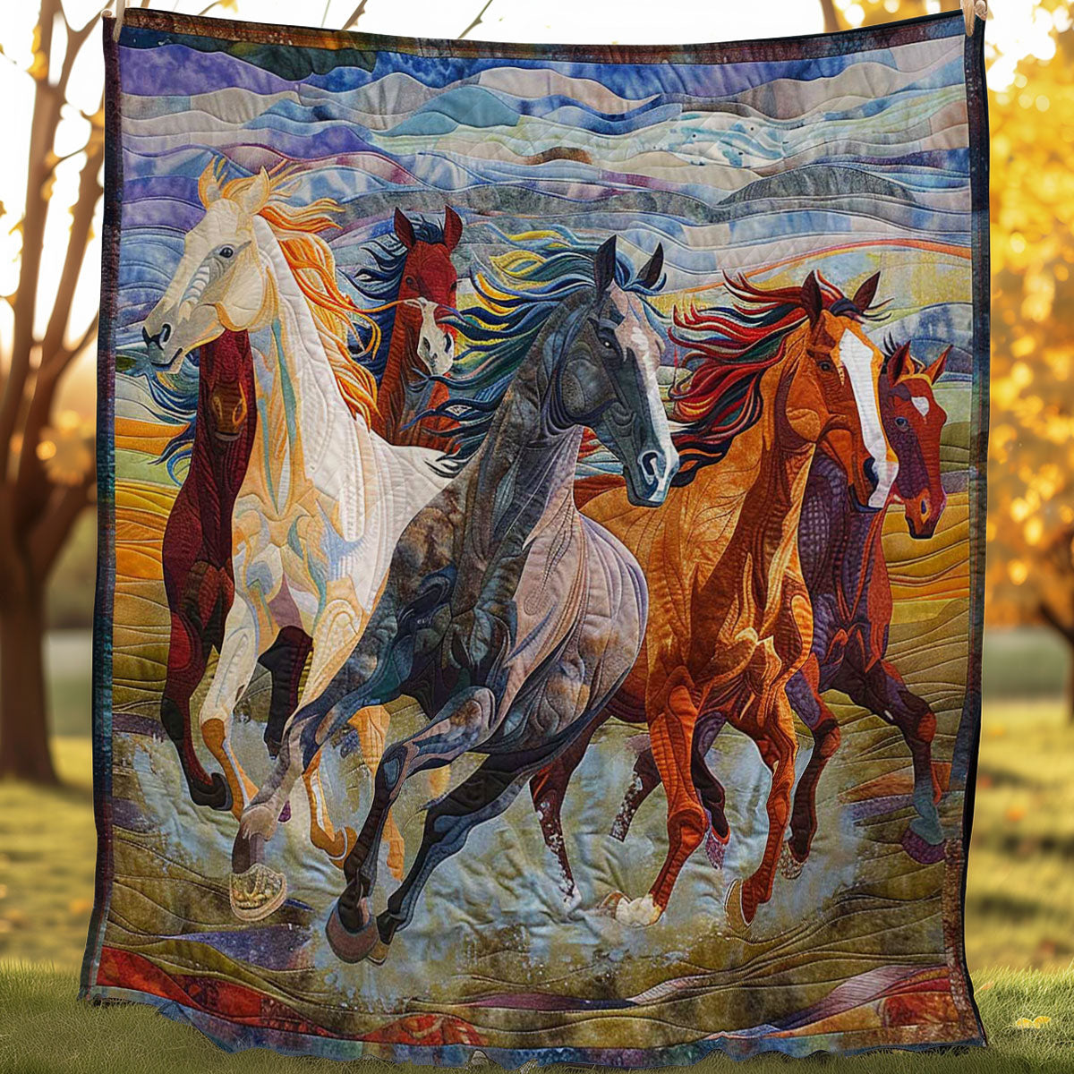 Horse Herd Haven WN0808096CL Quilt