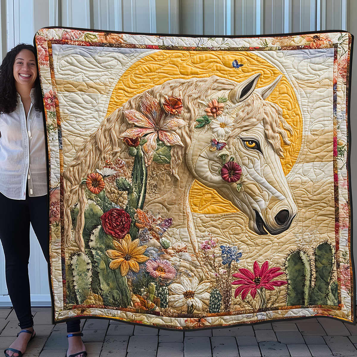 Colorful Horse SR0708016CL Quilt