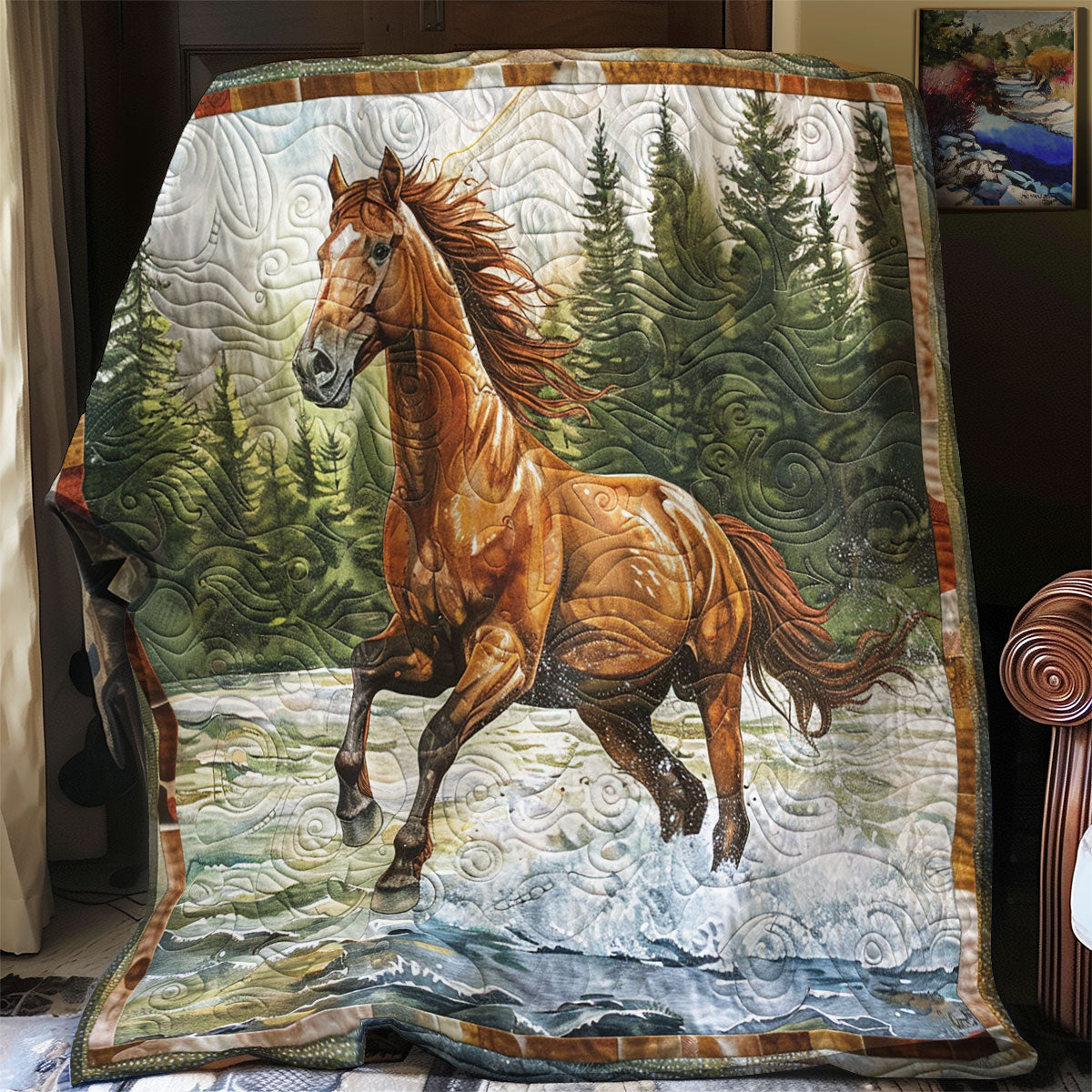 Horse Running SR2308022CL Quilt