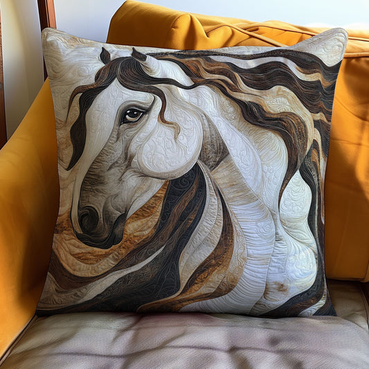 Horse WM0208156CL Quilt Pillow Case