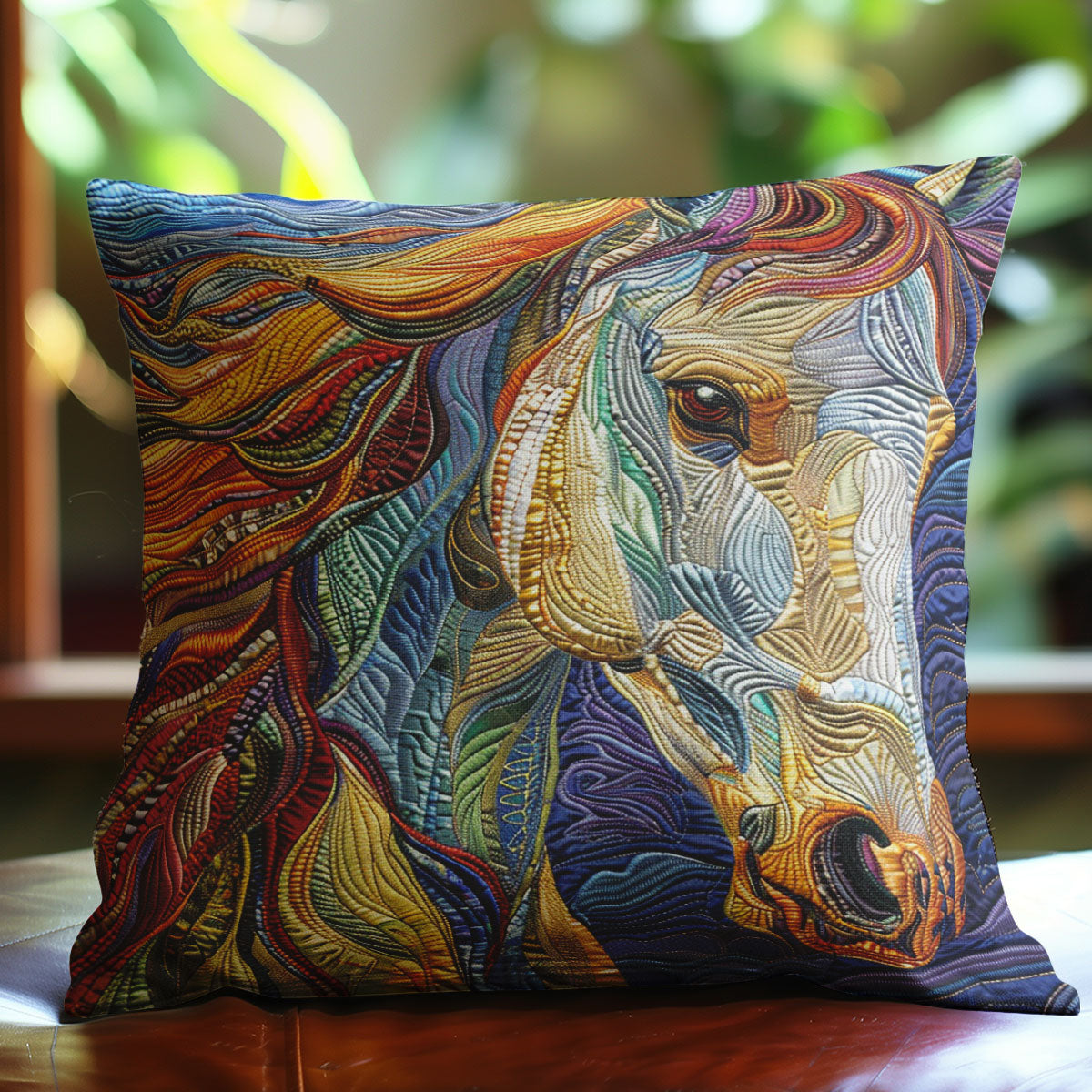 Horse WM0608108CL Quilt Pillow Case