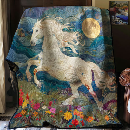 Horse's Floral Gallop WN2408184CL Quilt