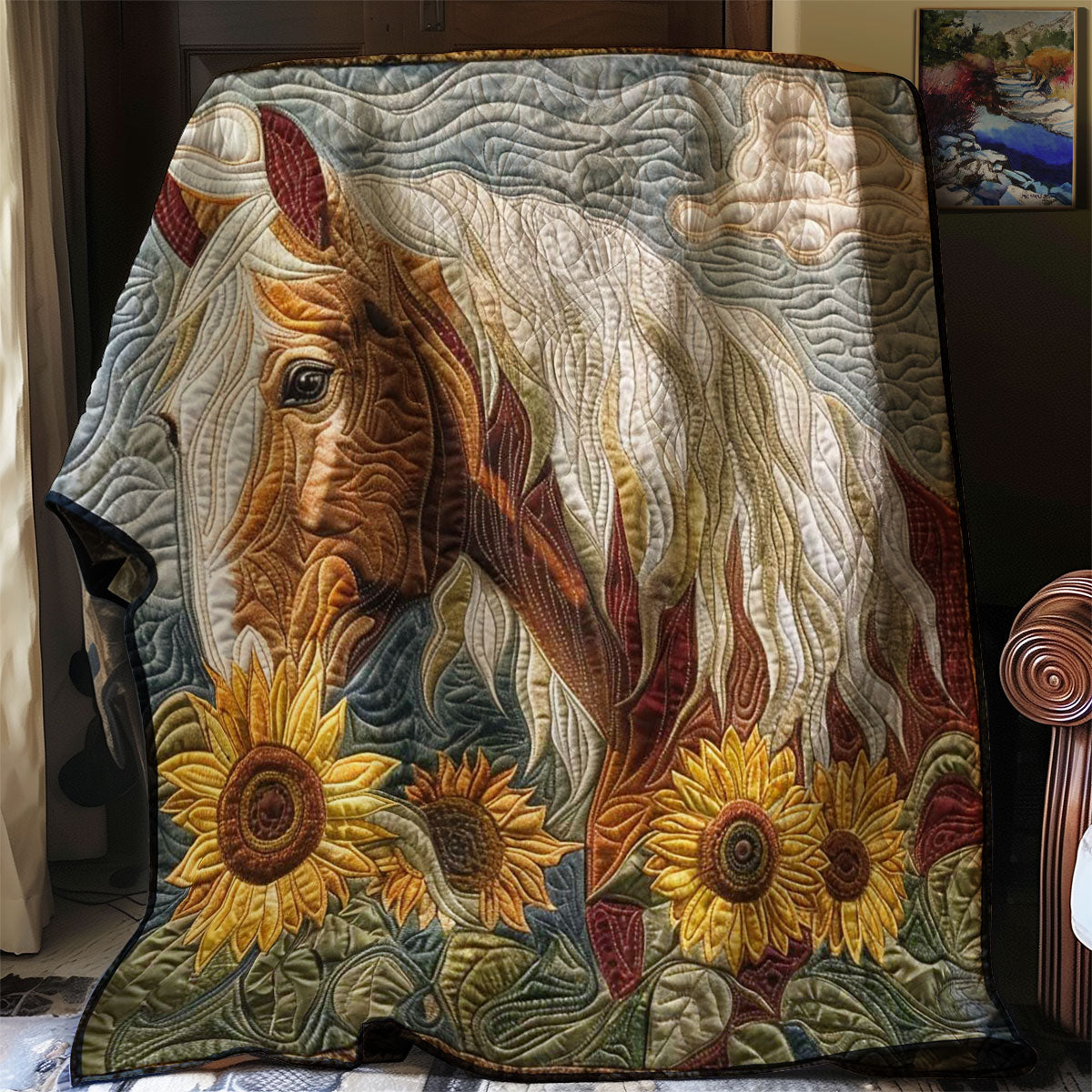 Horse's Radiant Journey WN2408180CL Quilt