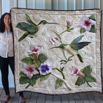 Hummingbird And Flower SR1308021CL Quilt