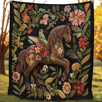 Hummingbird And Horse WM0308043CL Quilt