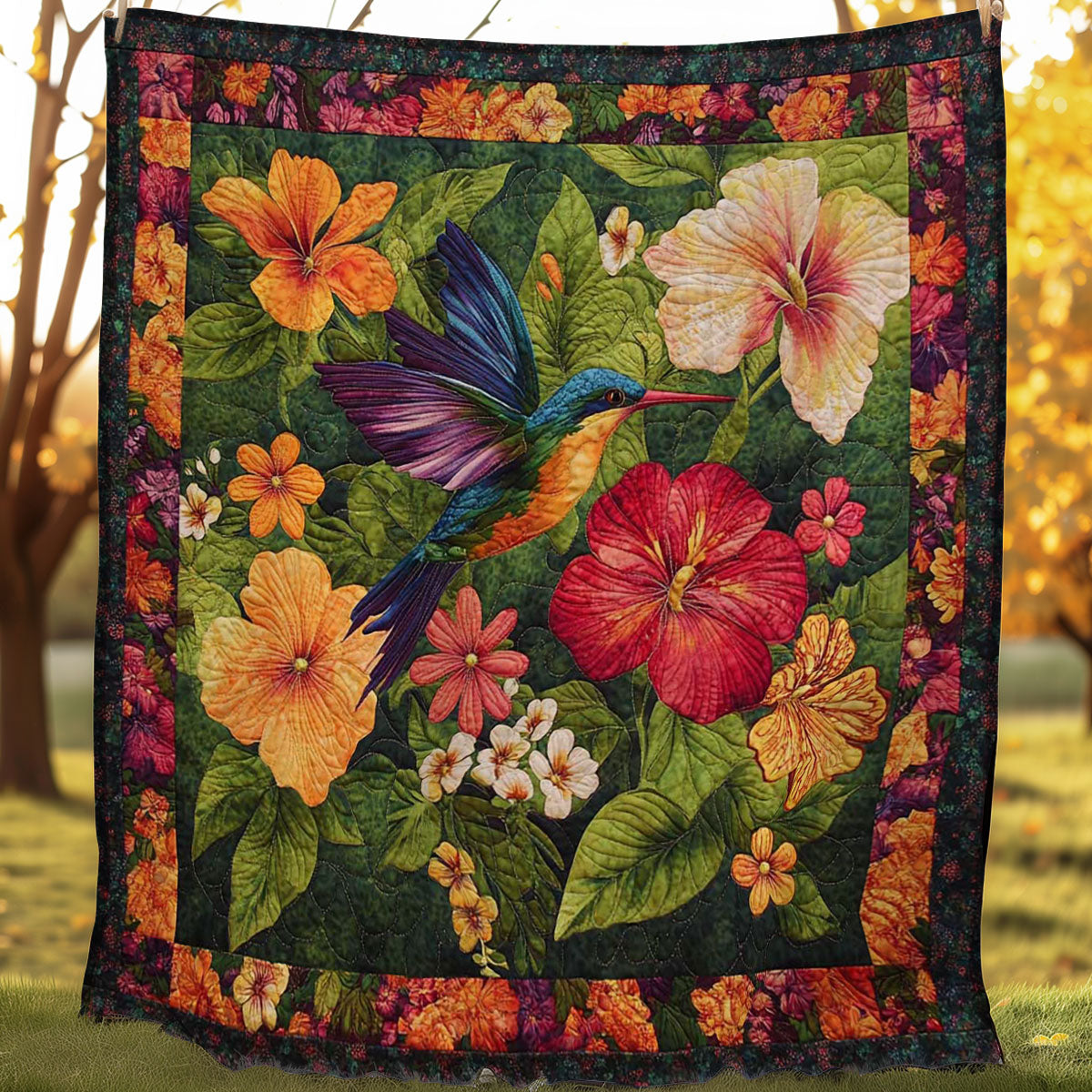 Hummingbird Cozy WN0708009CL Quilt