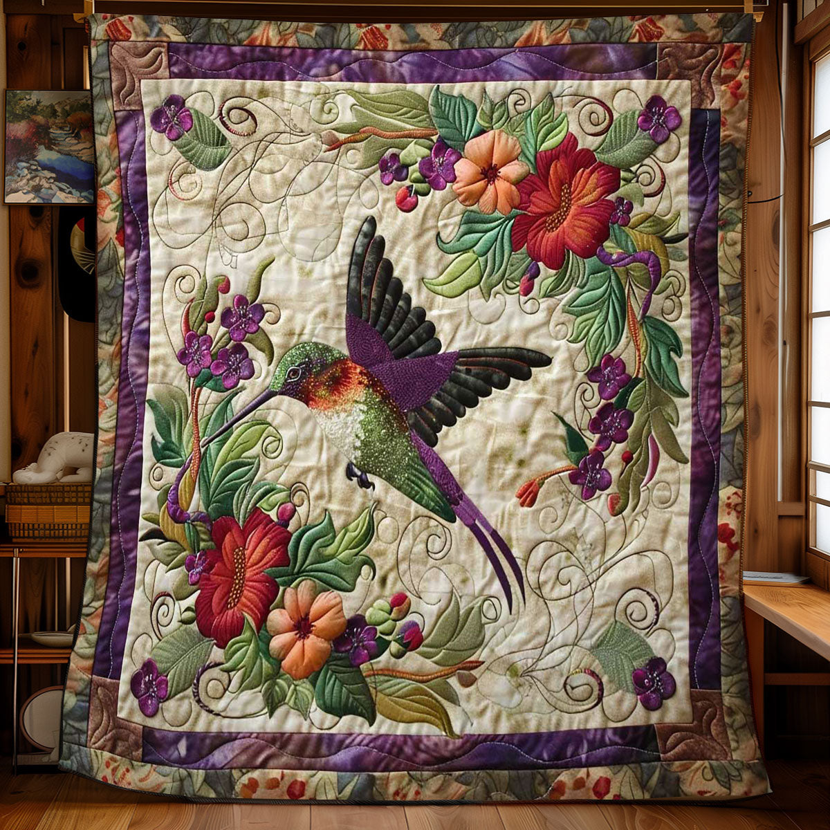 Hummingbird Delight WN1408072CL Quilt