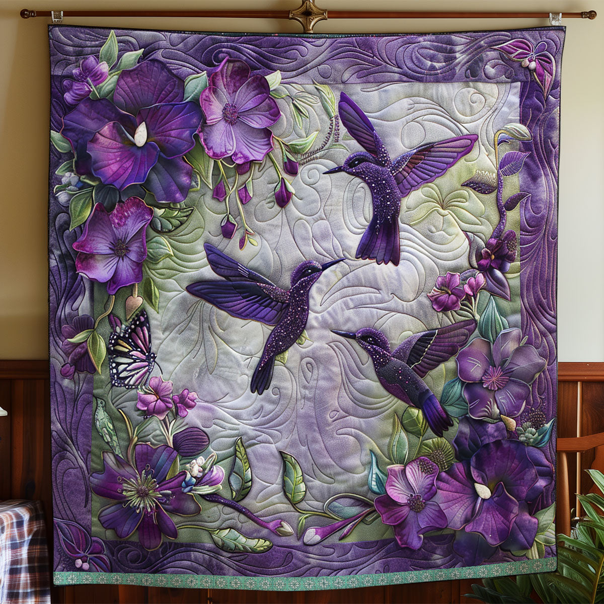 Hummingbird Elegance WN0909016CL Quilt