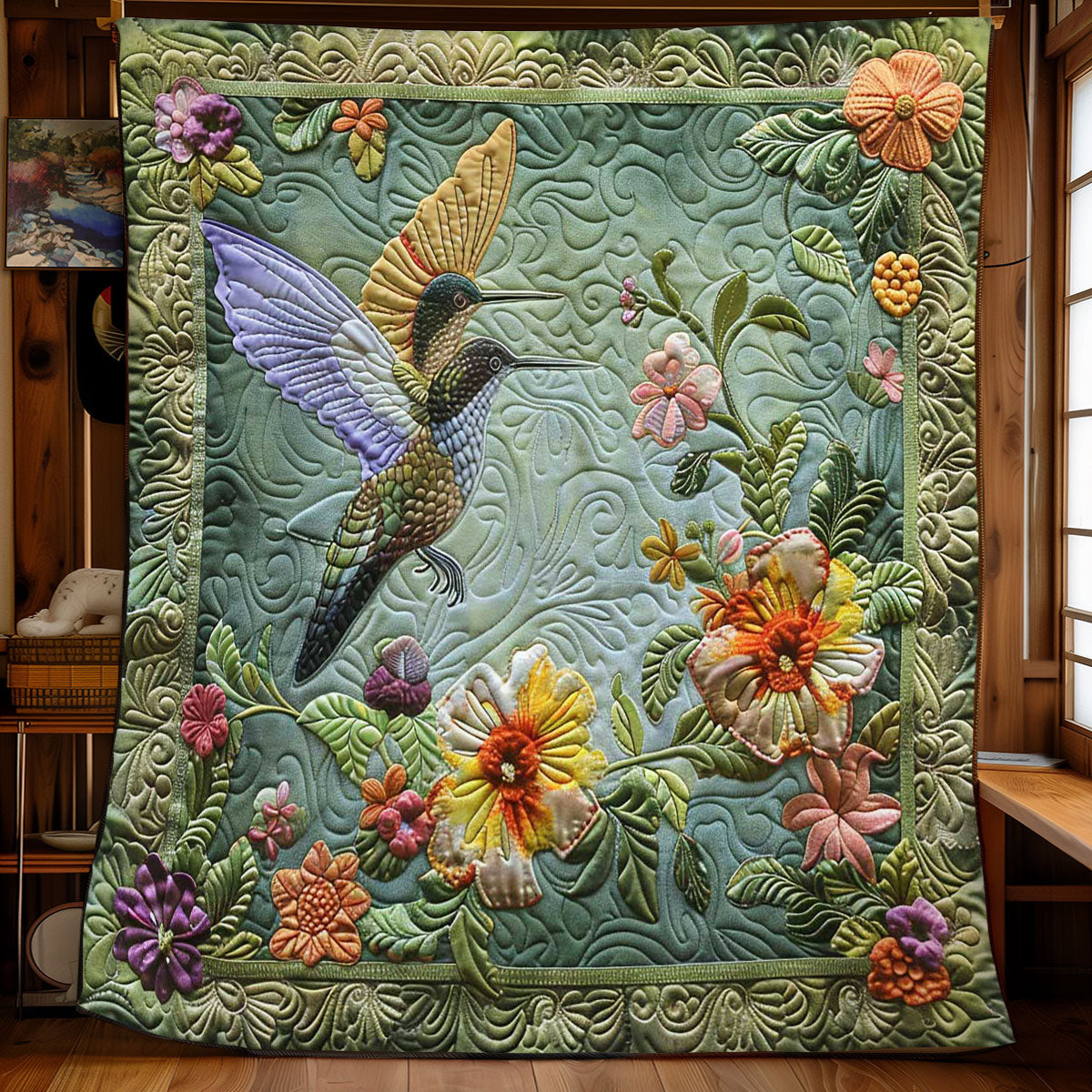 Hummingbird Garden WN1408082CL Quilt