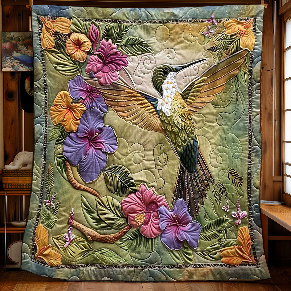 Hummingbird Garden WN1908018CL Quilt