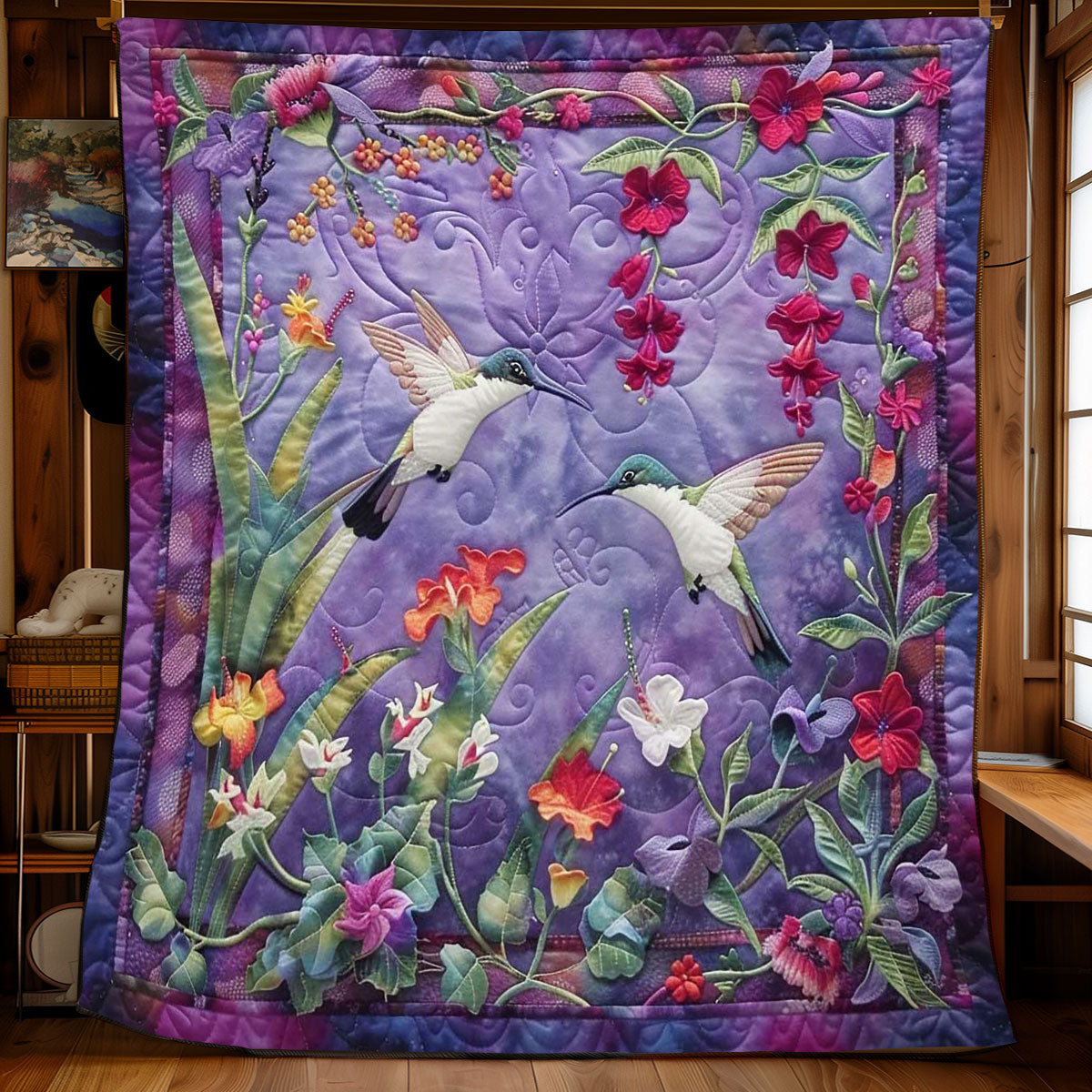 Hummingbird Glow WN1408088CL Quilt
