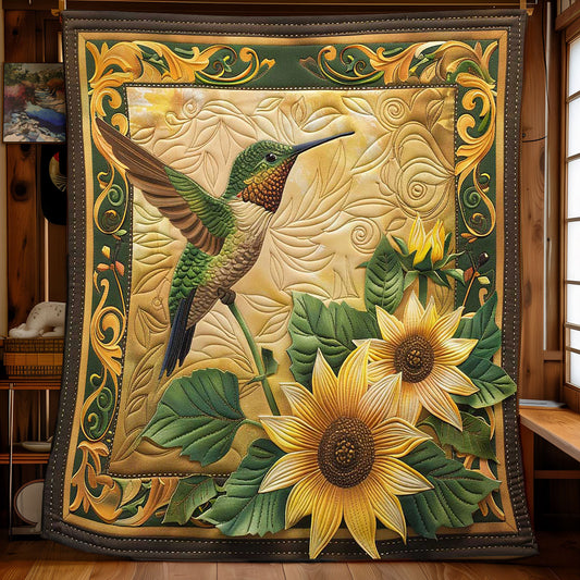 Hummingbird Golden Glow WN1908015CL Quilt