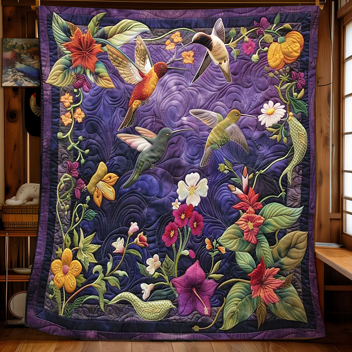 Hummingbird Paradise WN1408089CL Quilt