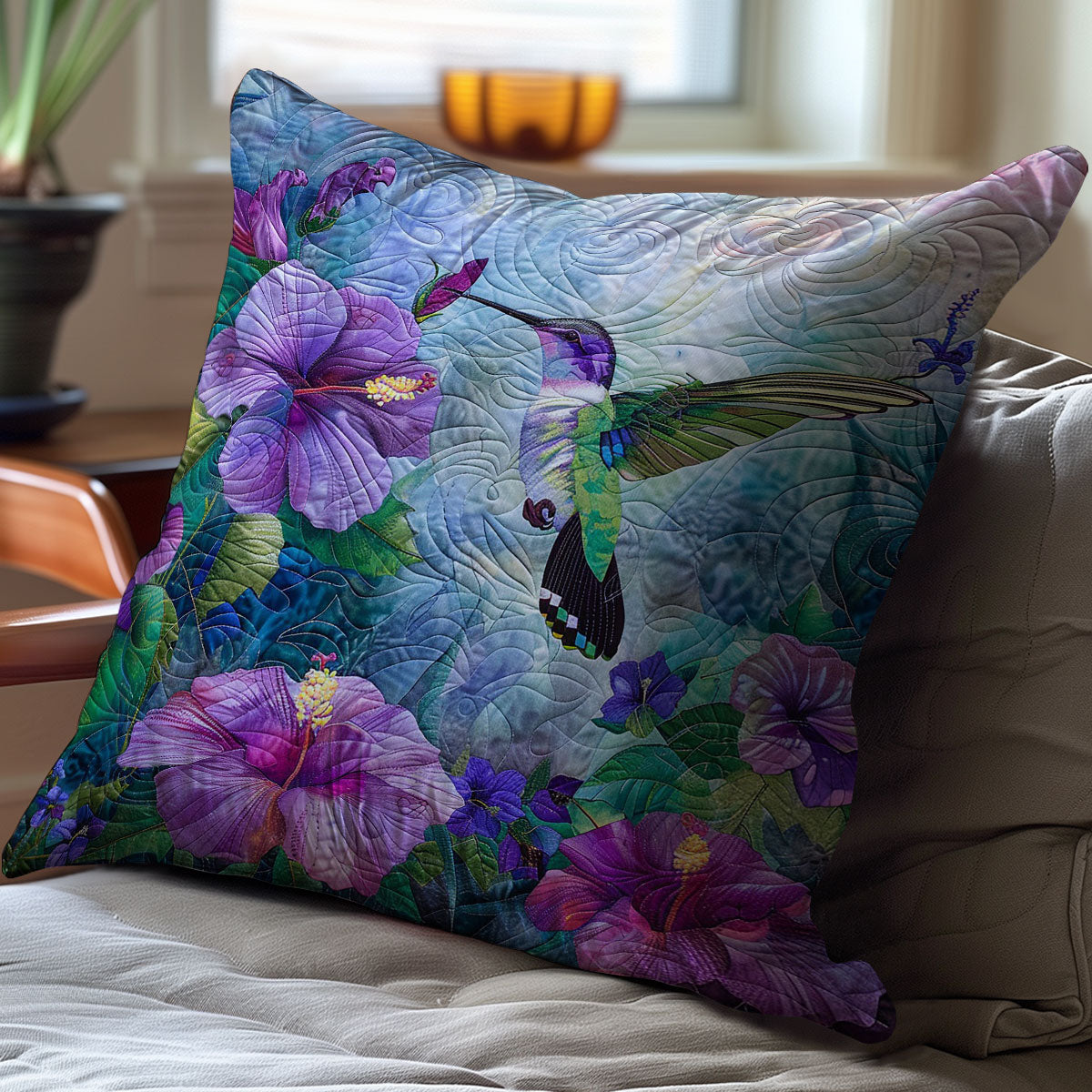 Hummingbird WM0808009CL Quilt Pillow Case