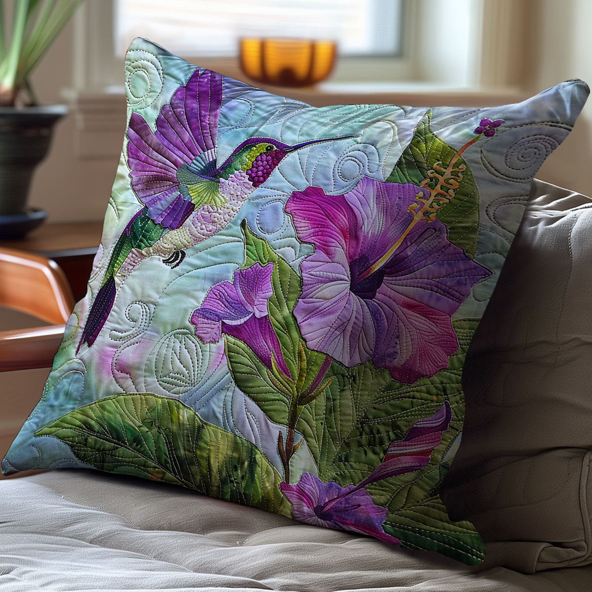 Hummingbird WM0808011CL Quilt Pillow Case