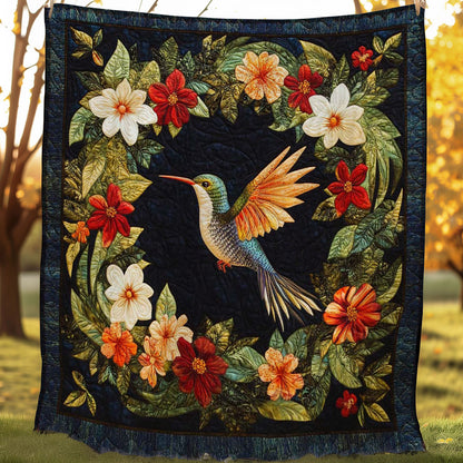 Hummingbird & Flowers WN0208043CL Quilt