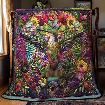 Hummingbird’s Circle Of Beauty WN1609044CL Quilt