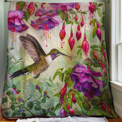 Hummingbirds And Pink Morning WM1308024CL Quilt