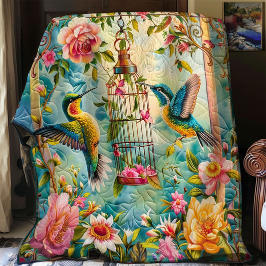 Hummingbirds Gardening SR2308026CL Quilt