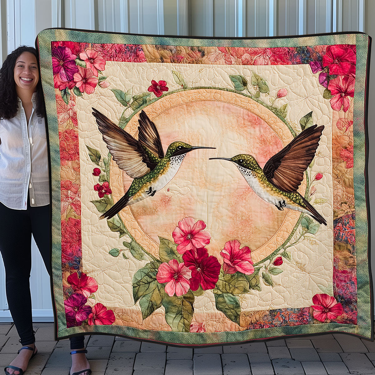 Hummingbirds SR0708012CL Quilt