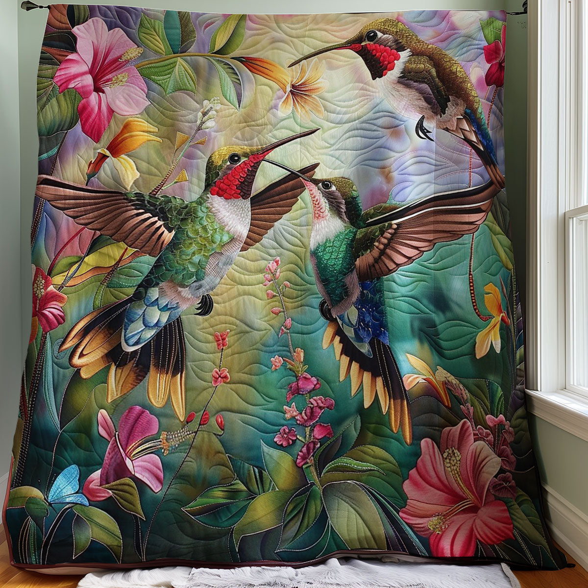 Hummingbirds WM1008053CL Quilt