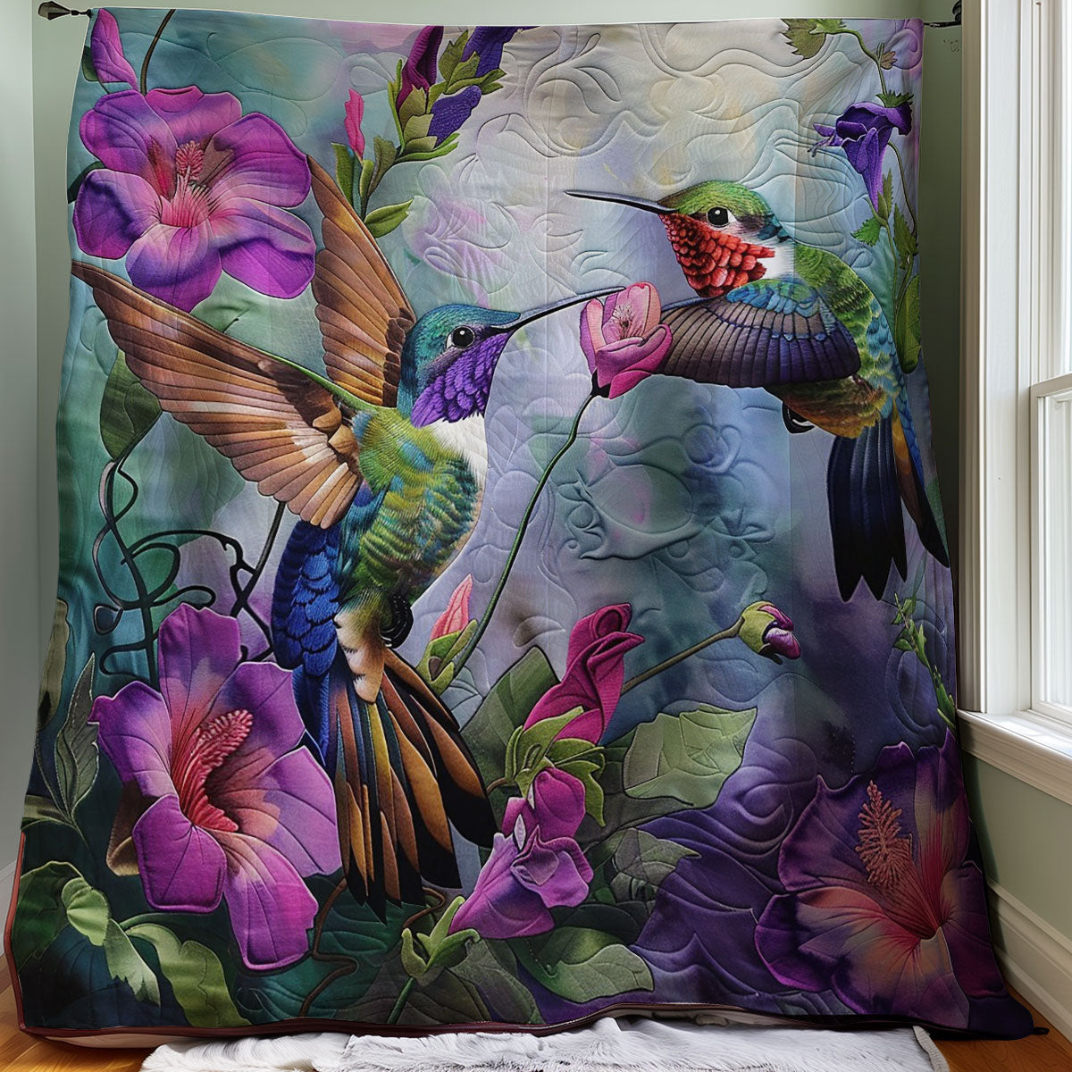 Hummingbirds WM1408017CL Quilt