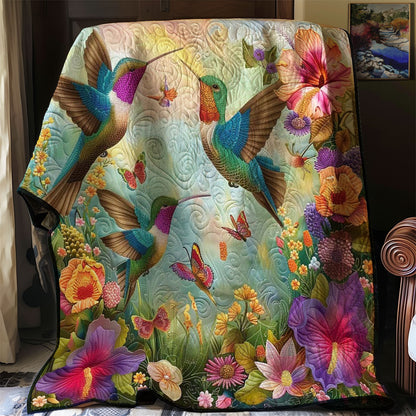 Hummingbirds' Blooming Adventure WN2608043CL Quilt