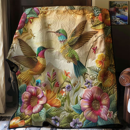 Hummingbirds' Blooming Paradise WN2608046CL Quilt