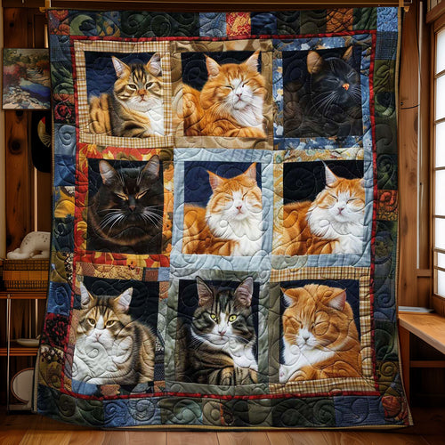 Hushed Cats WN1508040CL Quilt