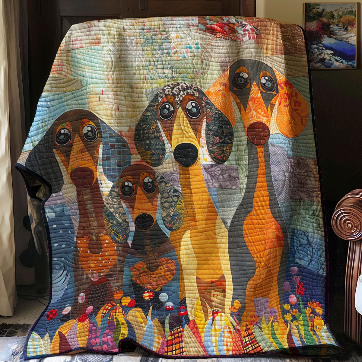 Innocent Dachshund WN2208071CL Quilt