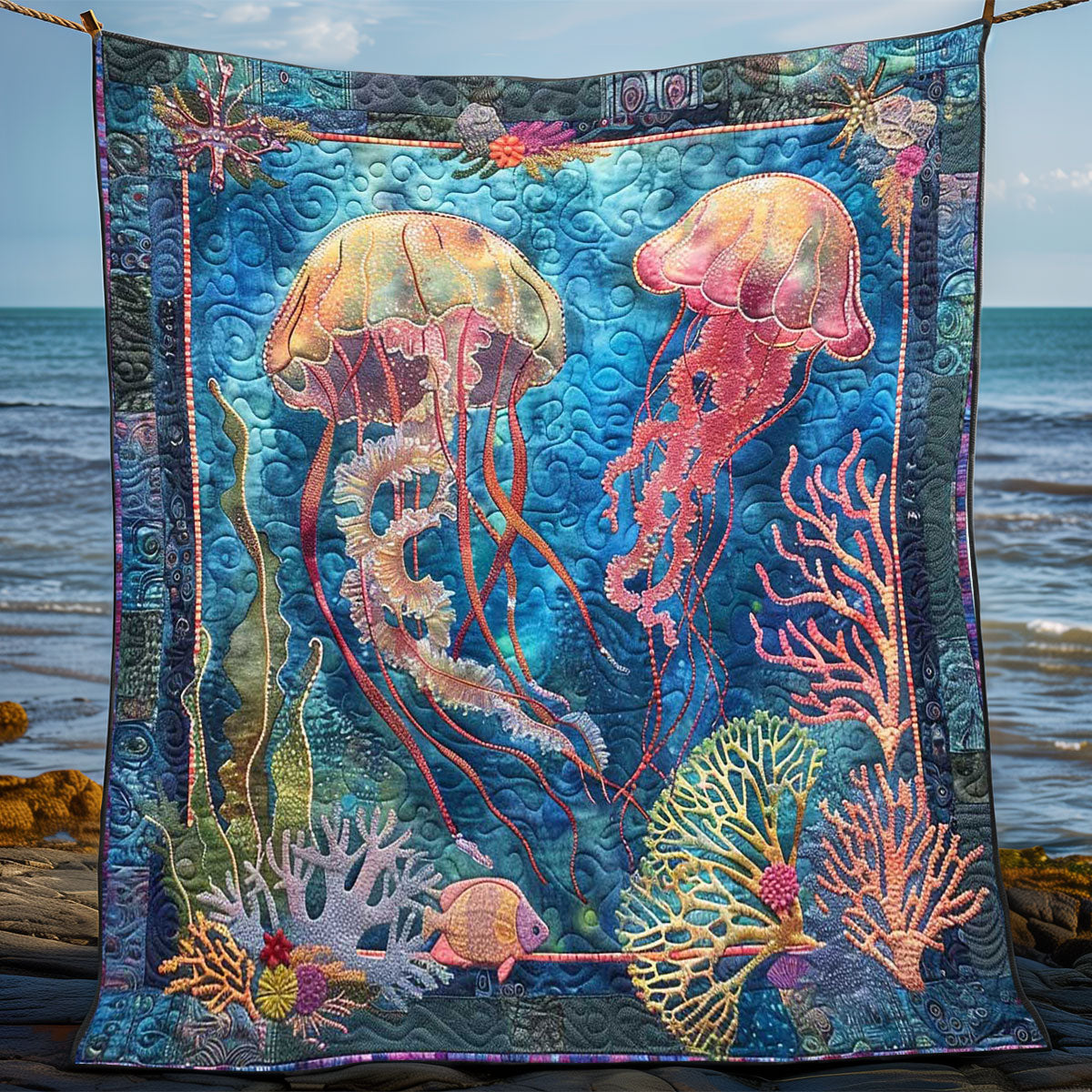 Jellyfish Serenity WN1408019CL Quilt