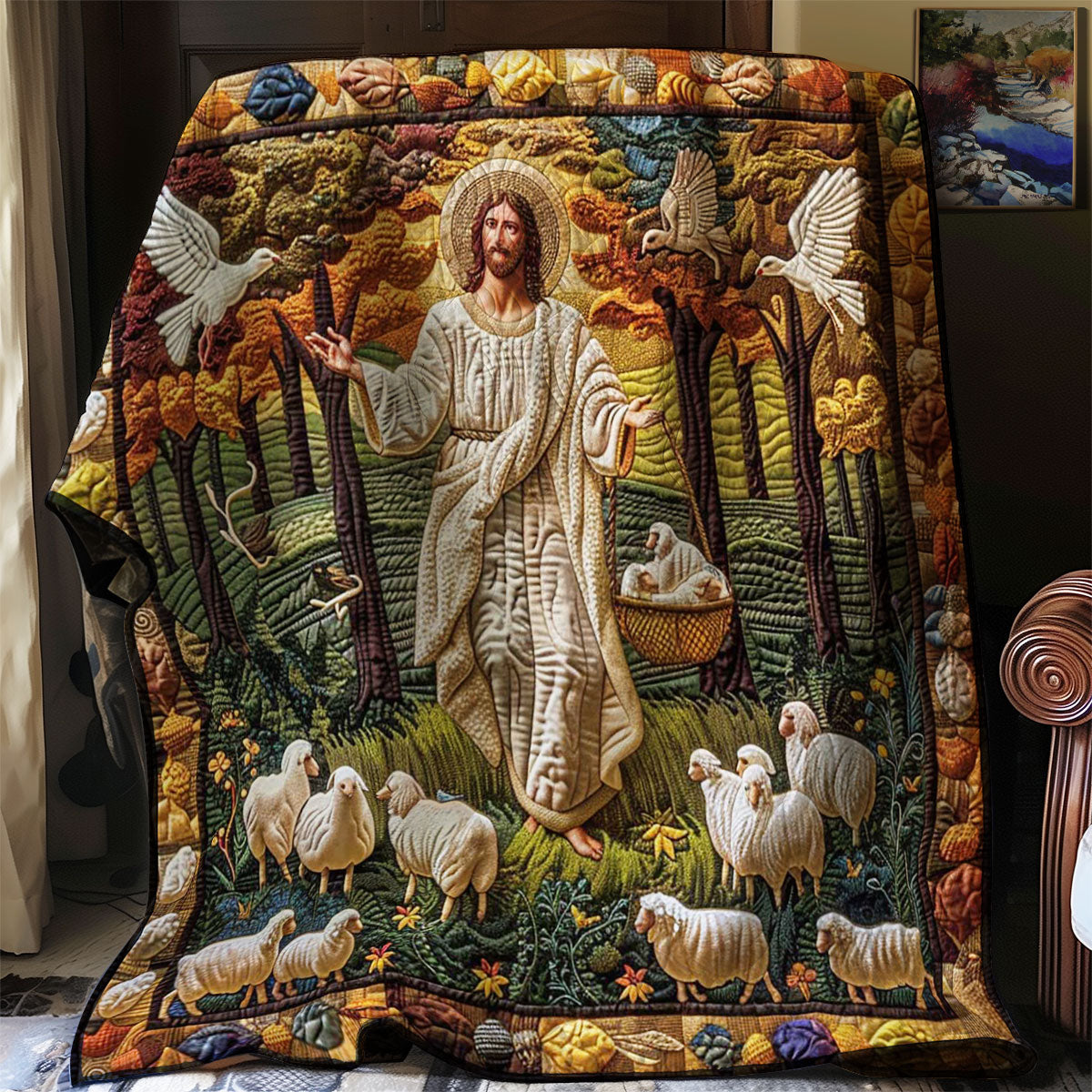 Jesus Eternal Light WN2808009CL Quilt