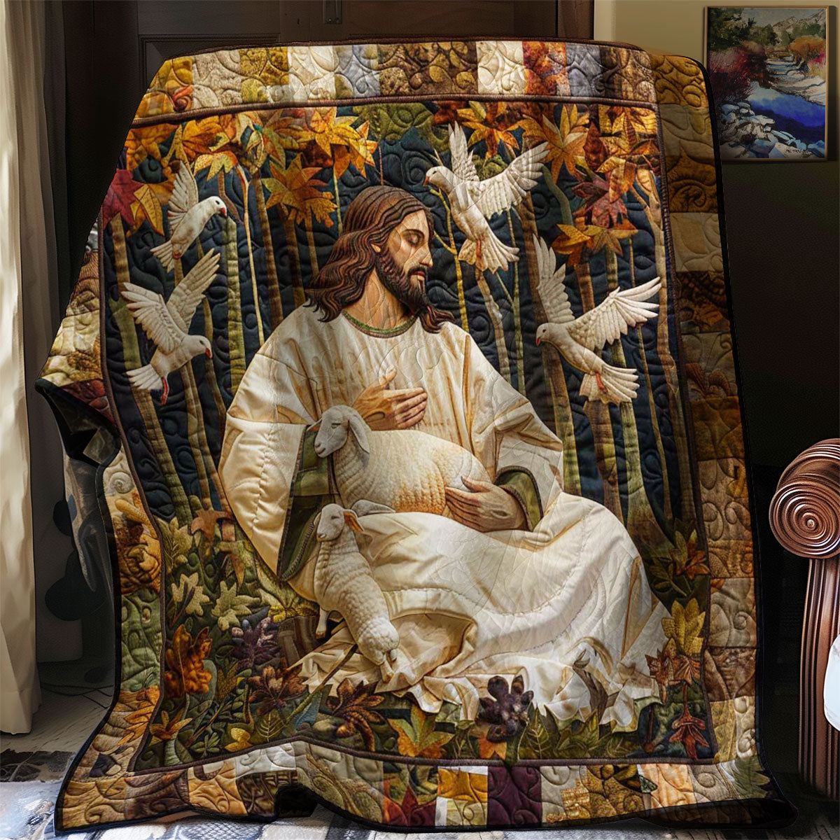 Jesus Light Of Grace WN2808015CL Quilt