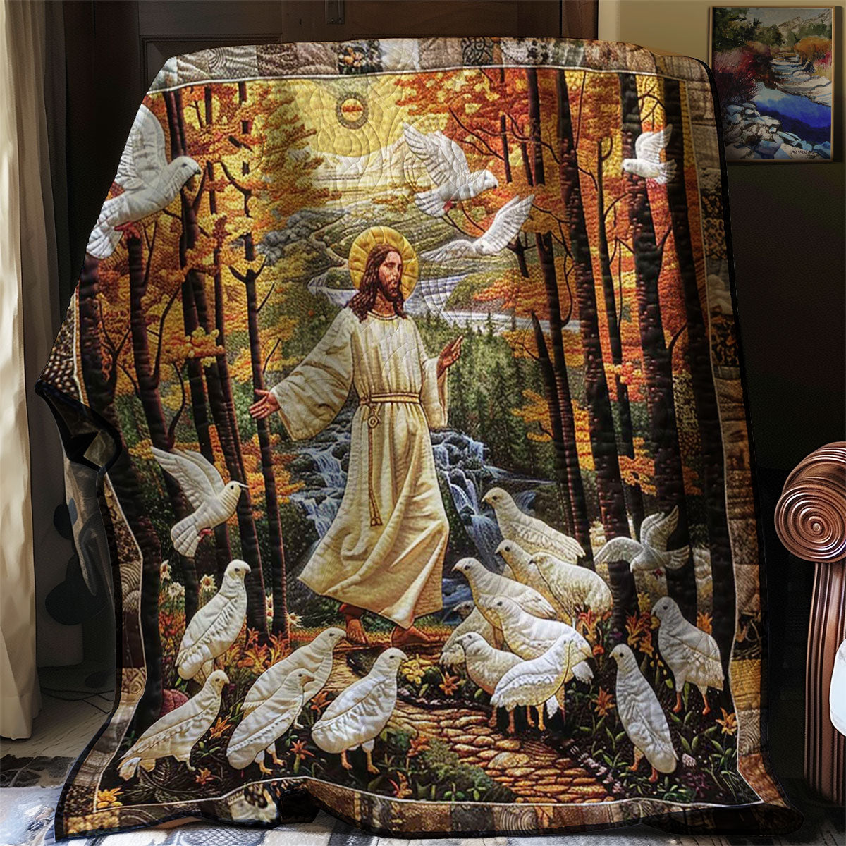 Jesus Source Of Light WN2808012CL Quilt