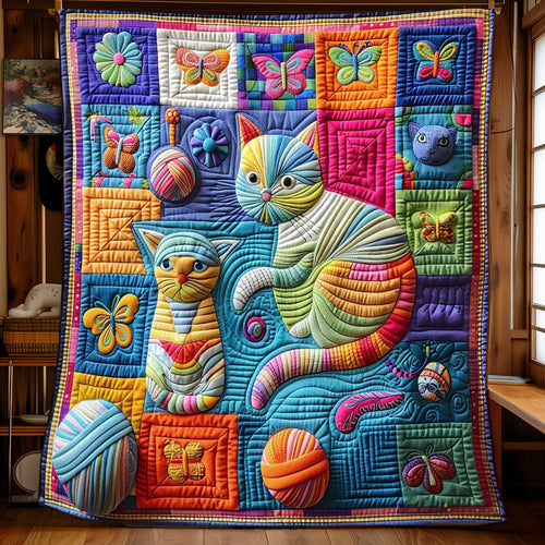 Kitten Sulking Mother WN0908054CL Quilt